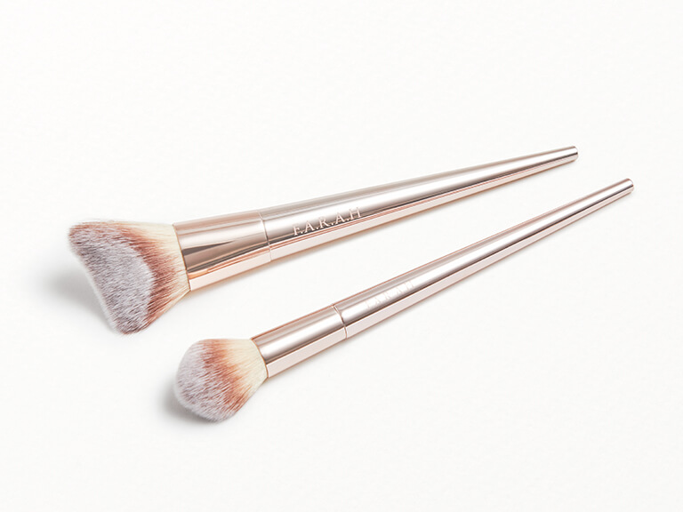 F.A.R.A.H BRUSHES Rendezvous Brush Set in Fluffy Highlight 628F + Chisel Contour 610F